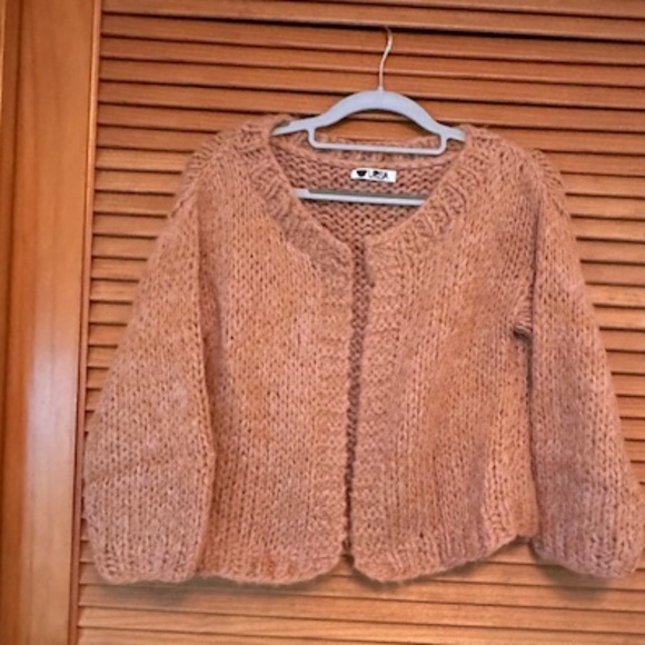 ALPACA OPEN CARDIGAN SWEATER - size S - Picture 3 of 12